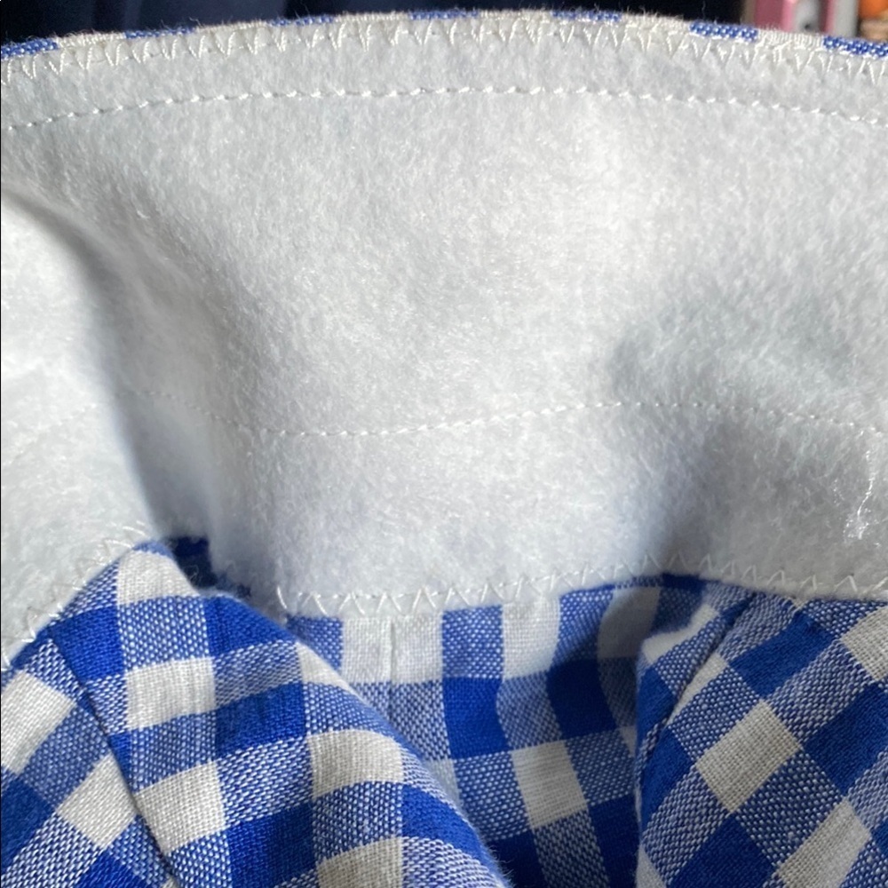 J.Crew Campbell Linen Blend Blue Gingham Check Preppy Academia Office Blazer 2 - Picture 16 of 16